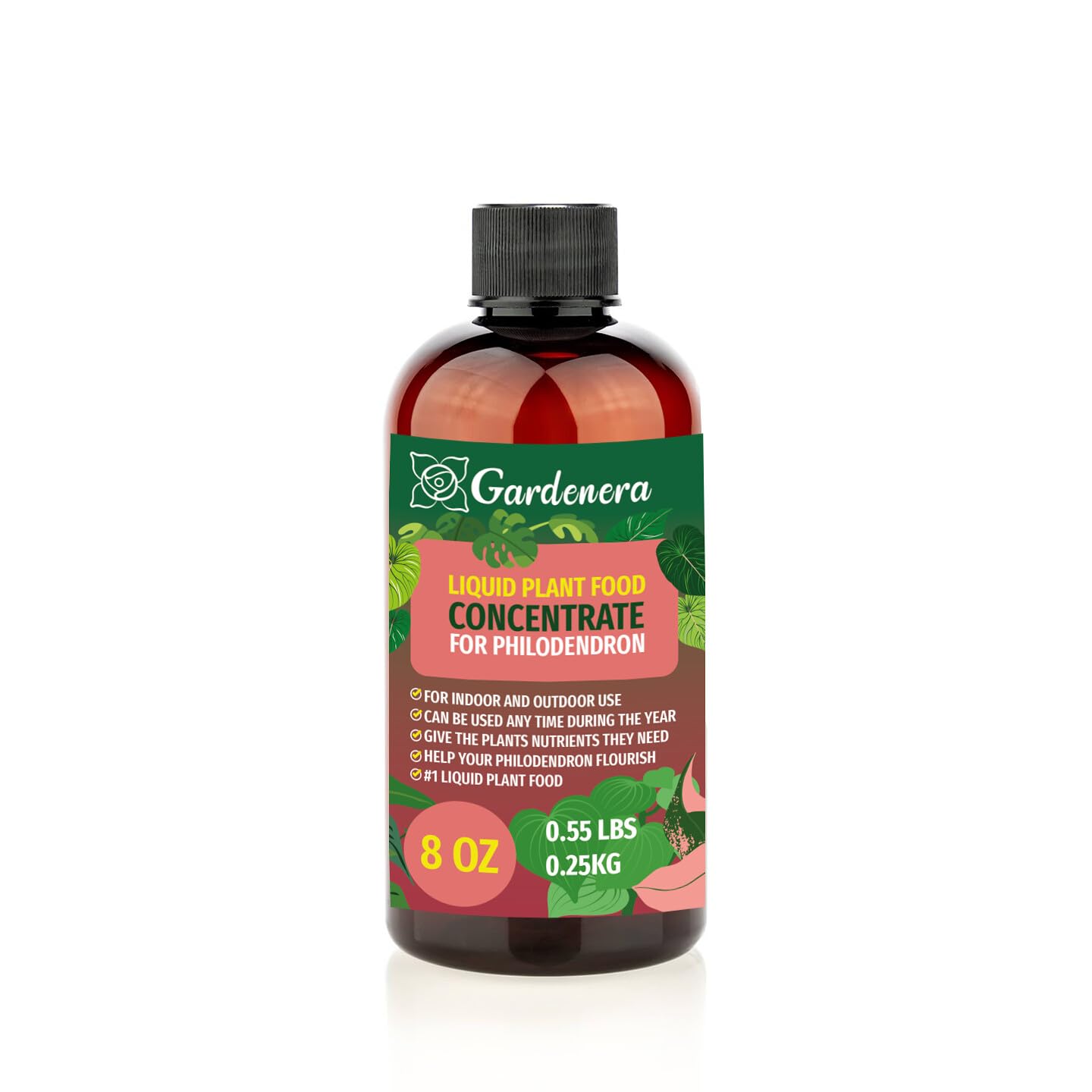 Gardenera Plant Growth Superfood for PHILODENDRON with 18 Vitamins & Minerals - Organic Plant Food Fertilizer - Micro-Fungi and Bio-Organisms for PHILODENDRON Plant Care & Growth Enhancement - 8oz