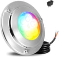 Goldlife 6,000LM Marine Underwater Boat LED Light, B4-2 RGBW, 4.3" 60W DC10-30V 6LED, Dimmable Color-Changing IP68 Submersible Yacht Transom Pontoon Sailboat Light Surface Mount
