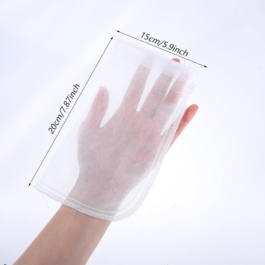 4 Pack 180μm Aquarium Filter Bags Aquarium Filter Bag Mesh Bags Drawstring Media Bag for Aquarium Purigen Packets for Aquarium Filter 7.5 * 3.6" Extra Fine Filter Impurities
