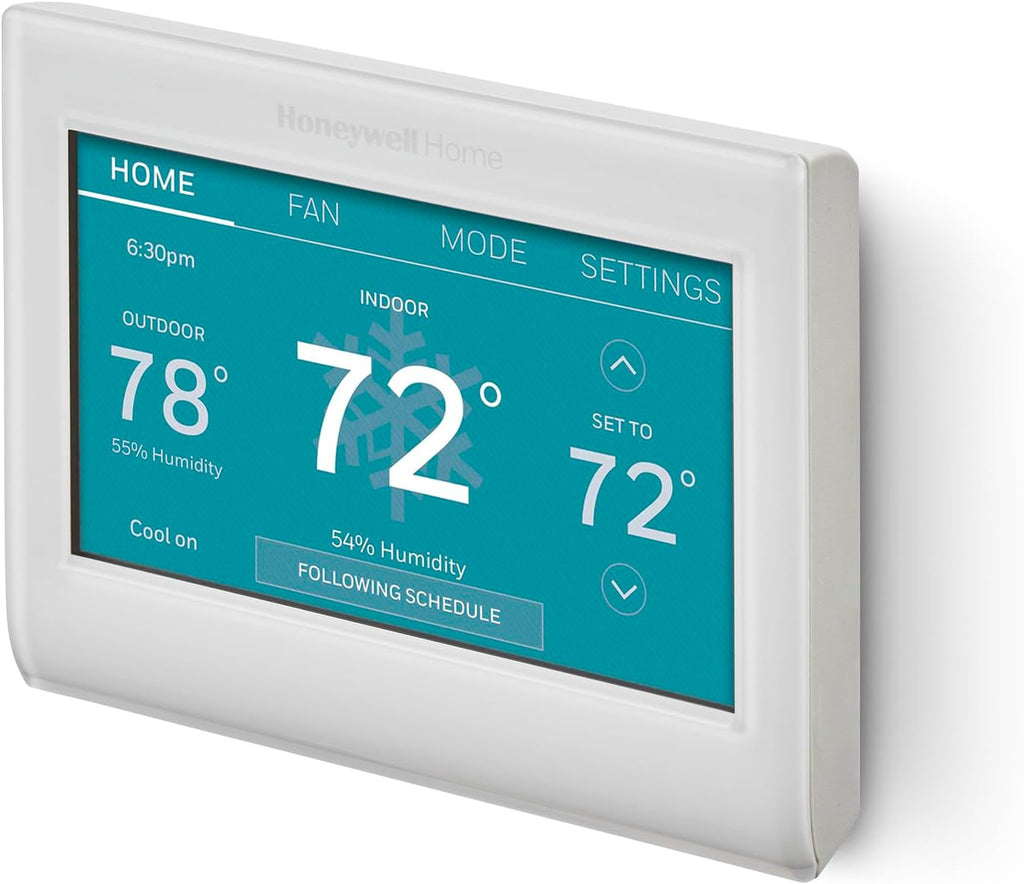 Honeywell Home RTH9600WF Smart Color Thermostat ENERGY STAR Wi-Fi Programmable Touchscreen Alexa Ready - C-Wire Required