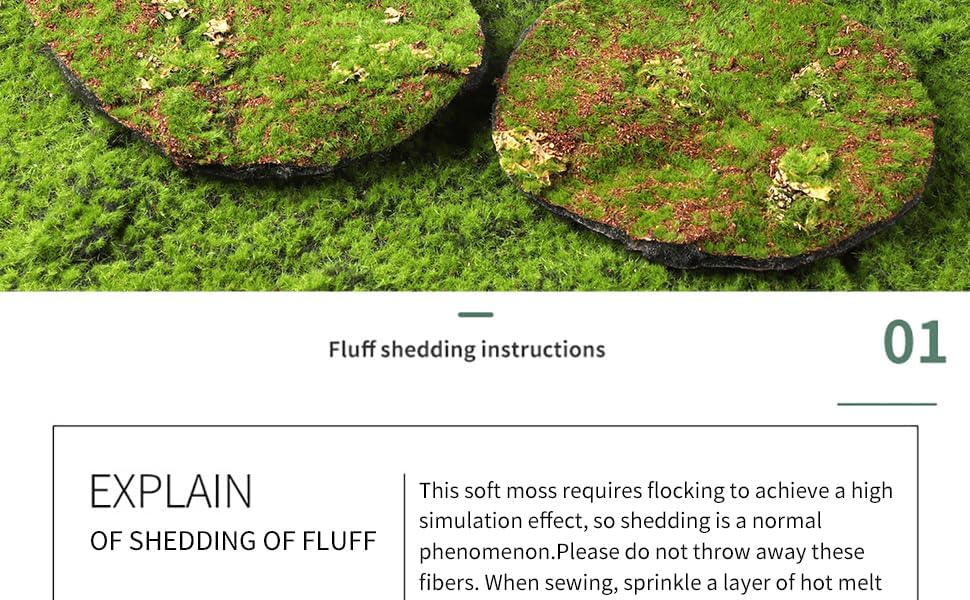 Artificial Moss Blocks for Garden Decoration, 6-Piece Set, Green Decorative Moss Stones Suitable for Ecological Tanks, elf Gardens(Realistic Green Faux) Fake Moss (3 Pack Small)