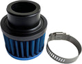 Air Intake Filter - 1" Universal Breather Filter, Automotive Cold Air Filter, Car Valve Cover Oil Breather Turbo Vent Crankcase Cleaner Accessory, Fits Car Motorcycle (Blue)