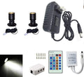 Jorunhe 1.5w White LED Mini Surface Mounted Light Jewelry Cabinet Lamp Spotlight Ac85-265v (Pack-2,Cold White 6000k)
