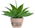 Velener Fake Agave with Burlap Bag, Artificial Plant Outdoor Agave - Fake Plants for Indoor and Outdoor Decor(15 Inch)