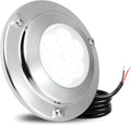 Goldlife 6,000LM Marine Underwater LED Light for Boat, B4-4 White, 4.3" 60W DC10-30V 6LED Dimmable Color-Changing IP68 Submersible Boat Yacht Transom Pontoon Sailboat Light Surface Mount 316 Stainless