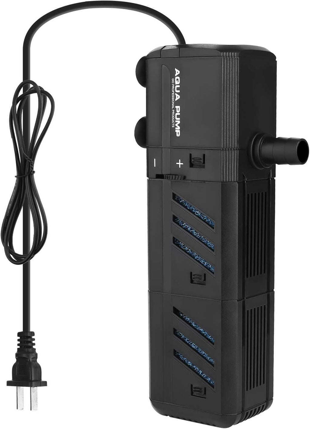 Submersible Aquarium Internal Filter 15W, Adjustable Fish Tank Filter with 400 GPH Water Pump for 150-300 Gallon Fish Tank