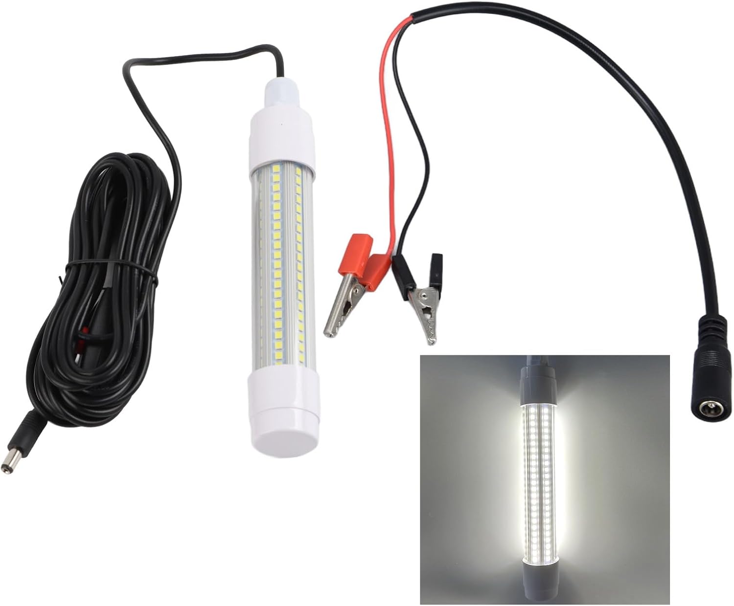 Keenso Fishing Light 126 LED IP68 1000 Lm Submersible Night Fish Finder Lamp for Underwater Lighting