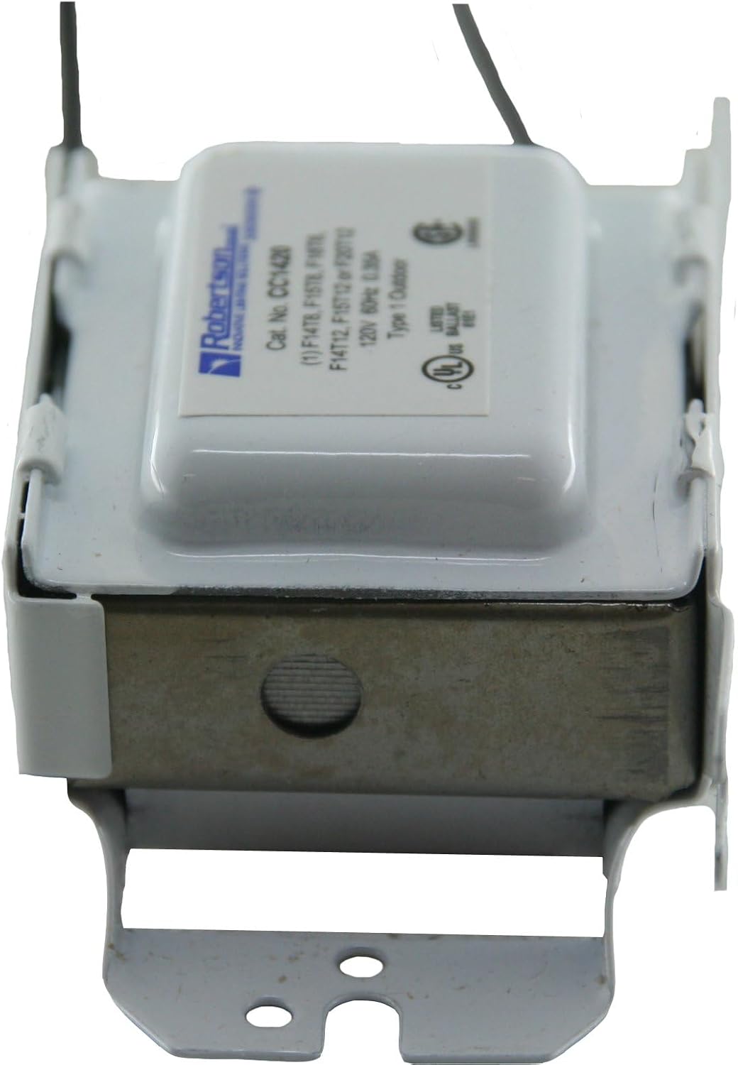 Robertson CC1420P /A V1 Magnetic Preheat Start Fluorscent Ballast (3P10061), 120Vac input, for 1 ea. F14T8, F15T8, F14T12, F15T12 or F20T12 Lamp (14W-20W), Qty 1