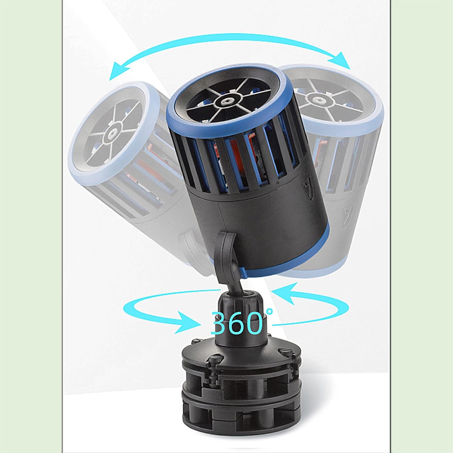 Carefree Fish Magnetic Aquarium Wave Maker 3W 800Gph for 5~20Gal Fish Tank Quiet and Strong Powerhead Submersible Water Circulation Pump for Freshwater and Saltwater