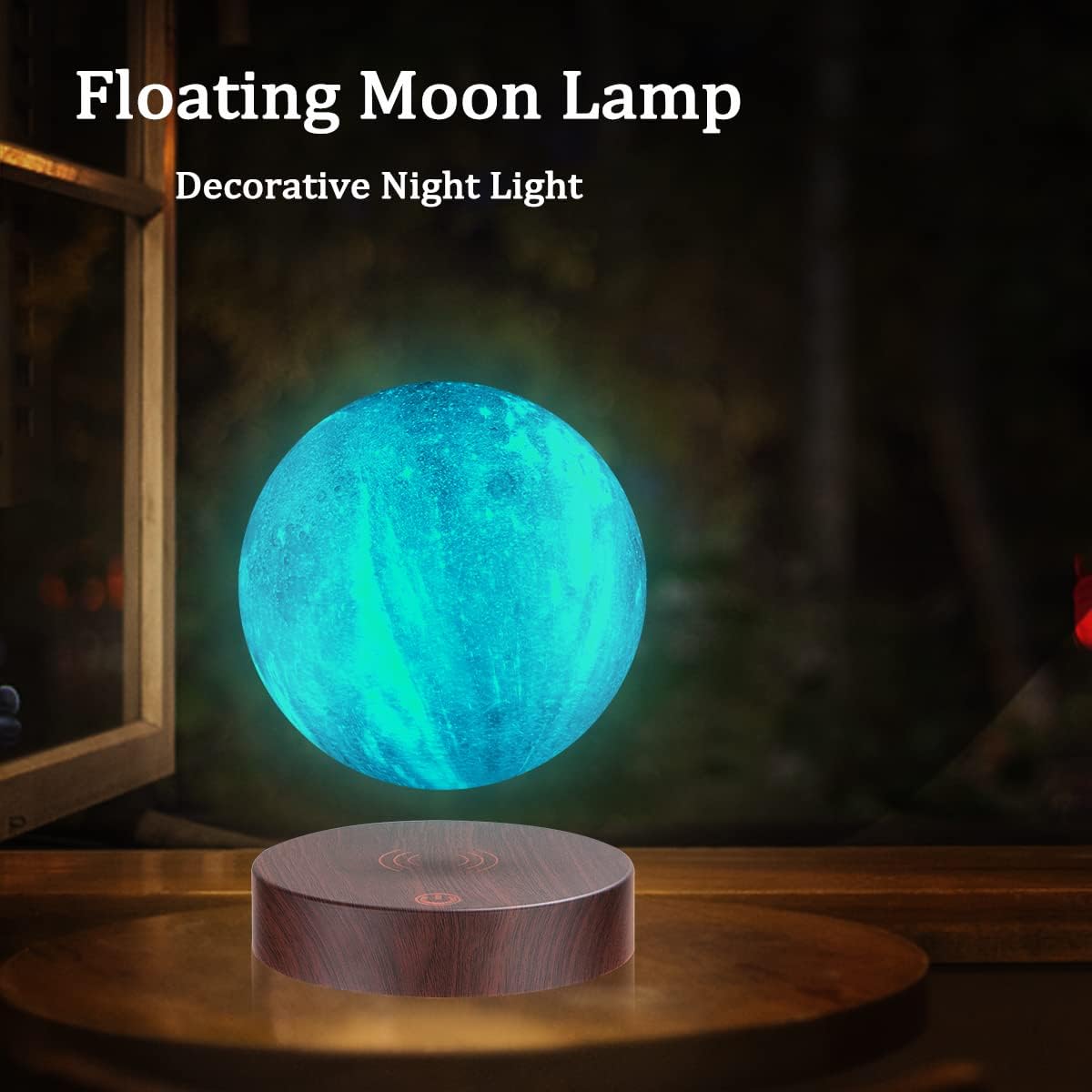 VGAzer Levitating Moon Lamp,16 Colors Galaxy Moon Lamp 5.9 Inch 3D Moon LED Light with Remote Control for Home Office Decor,Unique Gifts for Teen Girls/Boy/Adults