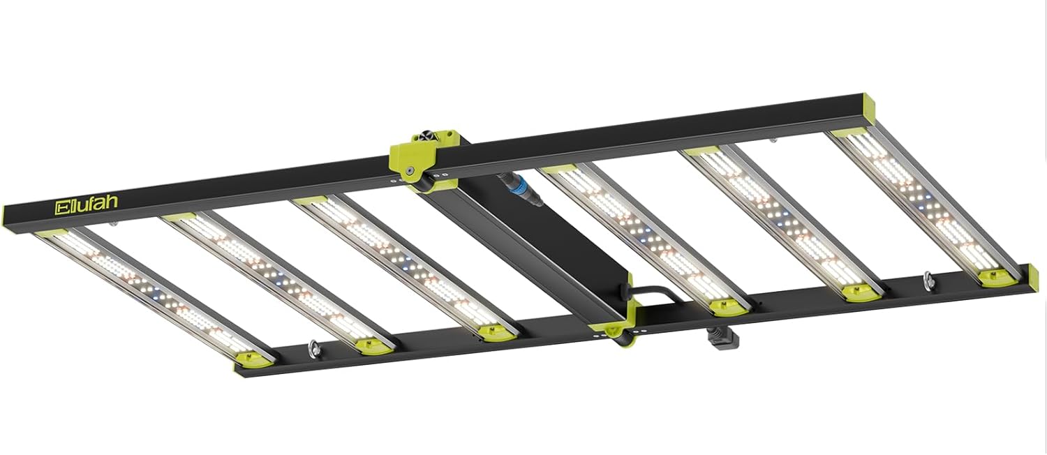 NHI3200 320W LED Grow Lights, Commerial Full Spectrum Bar Style LED Grow Lamp for Indoor Plants, Dimmable Daisy Chain, 2x4ft Coverage Growing Lamp for Hydroponics, Greenhouse Plant Growing