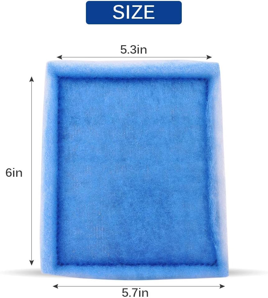 Fish Tank Filters, Aquarium Filter Cartridge Compatible with Rite-Size C & Fit for EZ-Change #3 20-40/30-60 Gallon Fish Tank Power Filter Replacement, 10PACK