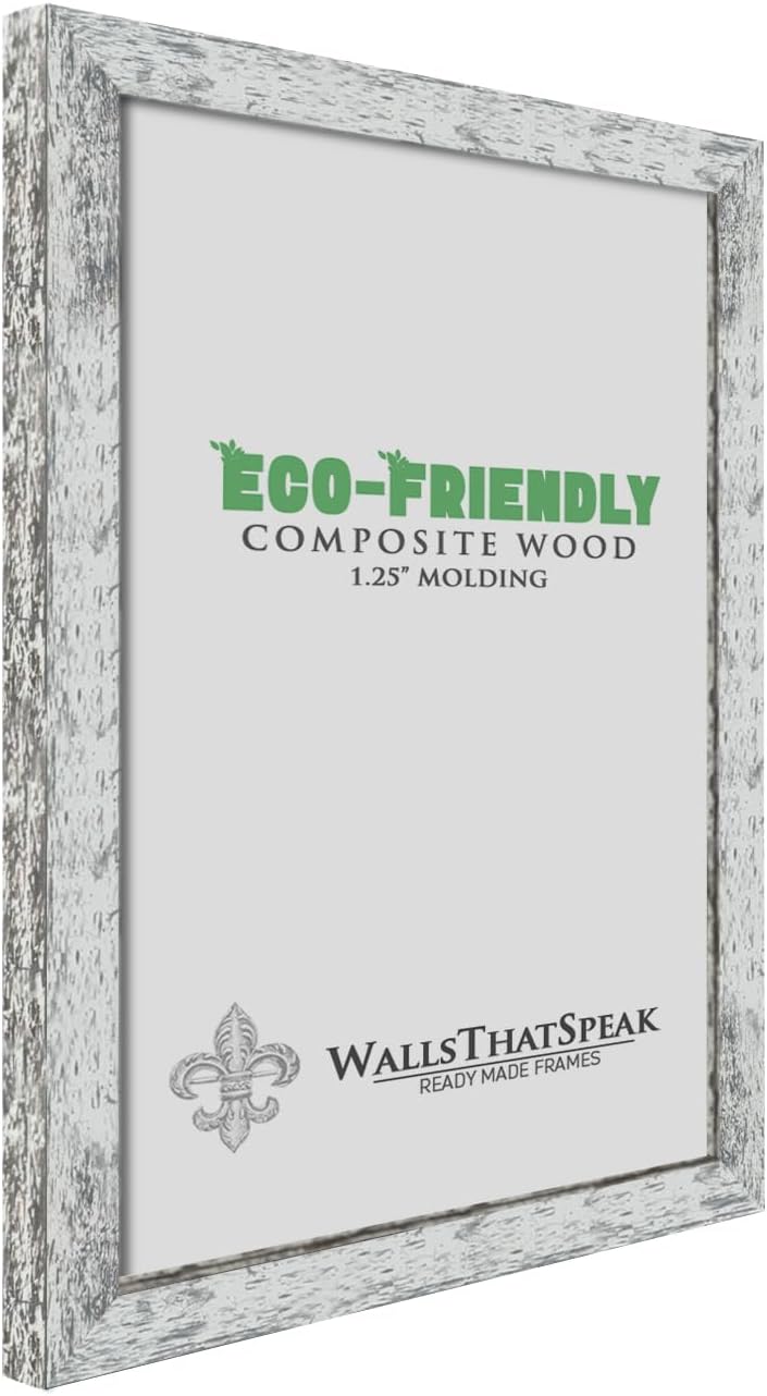 wallsthatspeak 24x33 White American Barn Picture Frame for Puzzles Posters Photos or Artwork