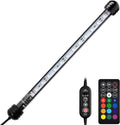 NICREW LED Aquarium Light, 11 Inches Submersible Fish Tank Light, Waterproof Underwater Light with Multicolor Option