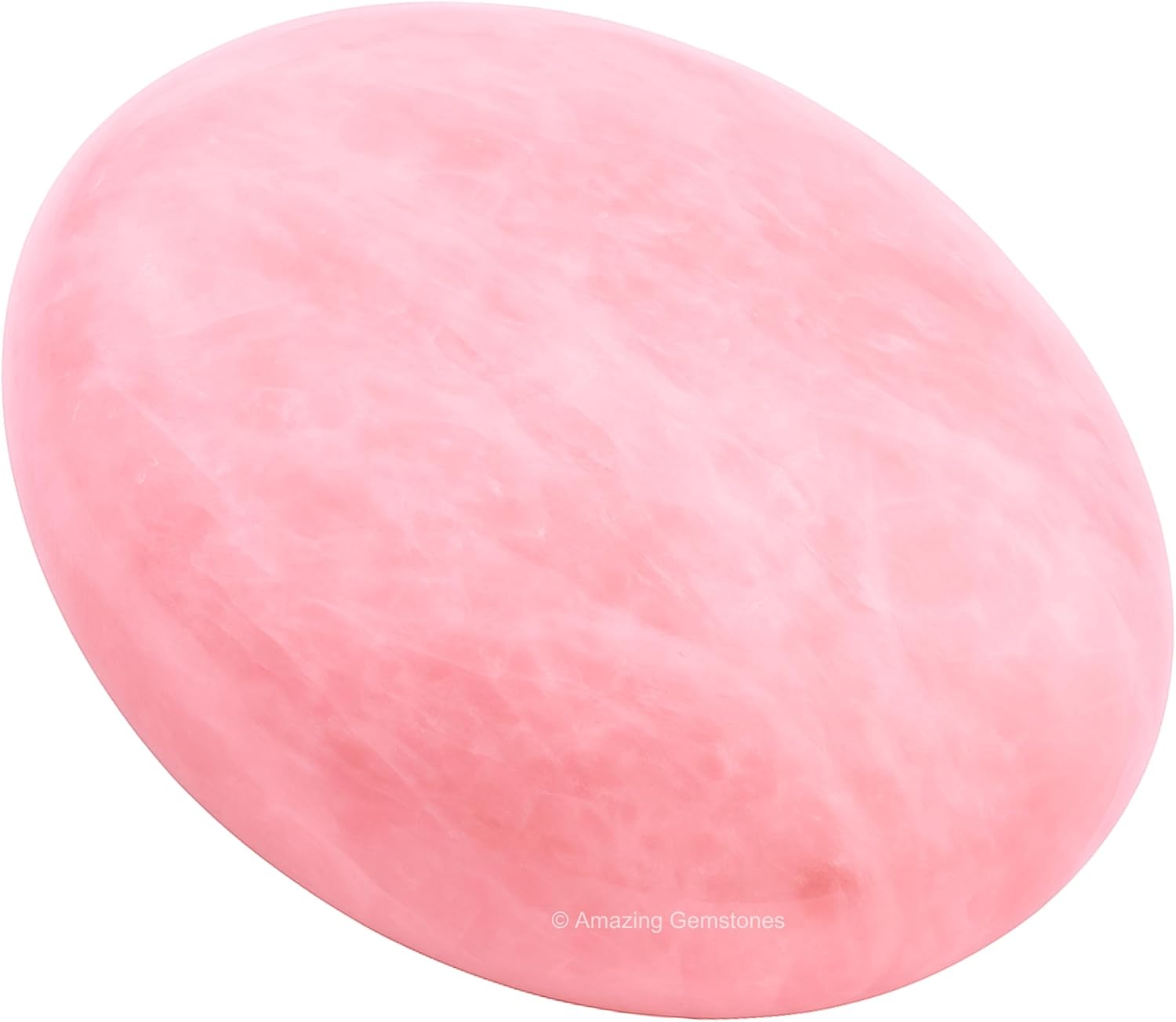 Amazing Gemstone Rose Quartz Crystals and Healing Stones - Large Palm Stone Crystals Piedra - Crystal for Good Luck, Balanced Positive Energy, Meditation, Unique Stocking Stuffers Gifts for Women, Men