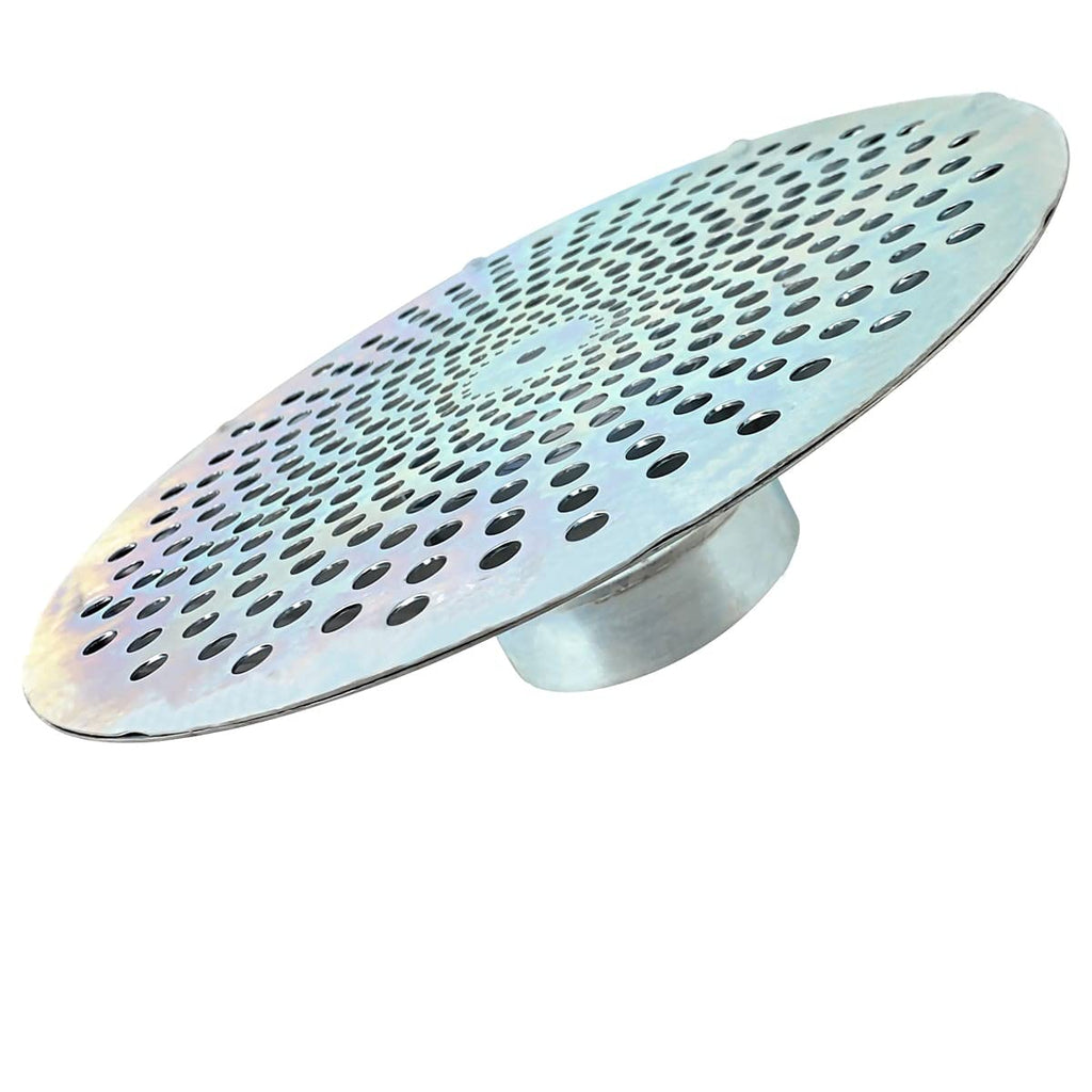 Gloxco 3" Skimmer Suction Strainer, Bottom Hole, Zinc Plated Steel (STR-SKBH300)