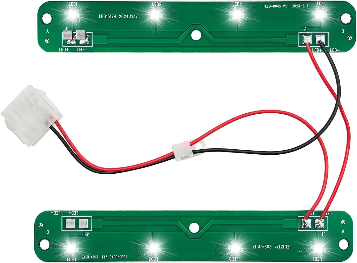 W10866538 Refrigerator LED Light Module - Compatible with Whirlpool, Kenmore, Maytag, Amana, Fridge Light Board Replacement - Replaces W11043011, AP6047972, PS12070396, EAP12070396, 4533926, Q184G2