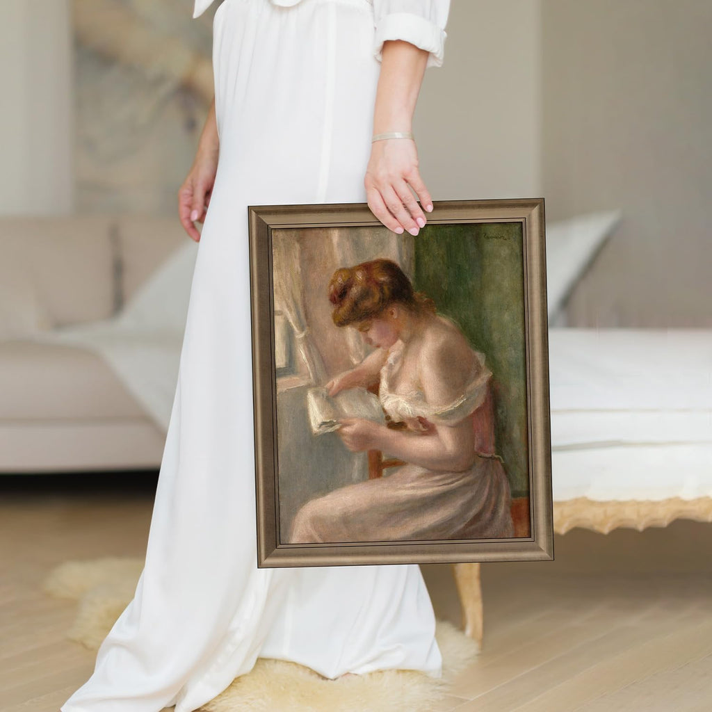 HLiWEGNS Vintage Bronze 24x32 Frame – Poster Frame with Aged Bronze Finish – Picture Frame for 24 x 32 Artwork, Canvas Prints, Puzzles, and Wall Decor