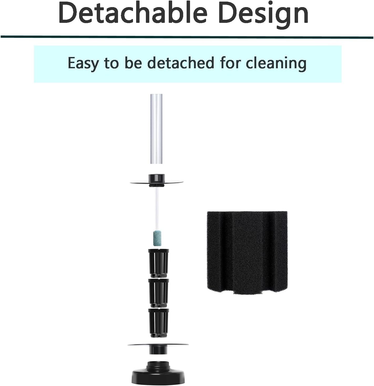 AQUANEAT Aquarium X Large Bio Sponge Filter Breeding Fry Fish Tank (X Large up to 150Gal)