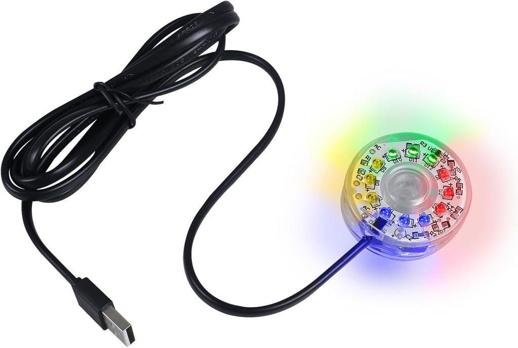 DONGKER LED Aquarium Light,Colorful Waterproof USB Fish Tank Lamp with Fixed Suction Cup for Aquariums Fish Tanks