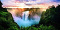 Waterfall Aquarium Background Poster HD Fish Tank Decorations Landscape (60" x 30"/ 152 x 76cm)