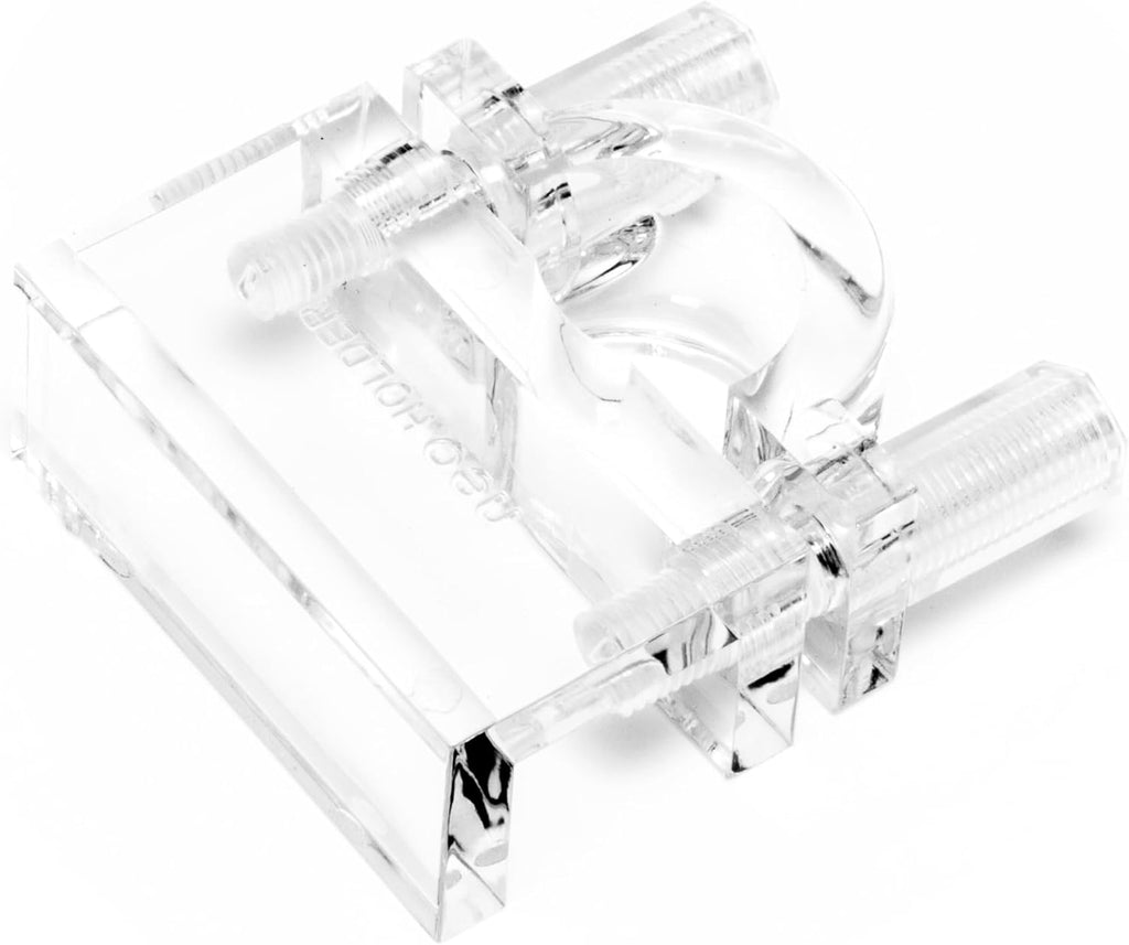 Neo Holder - Secure Mounting Accessory for Neo Flow Lily Pipes, Rimless Tank Clip, Durable PETG Material - Fits up to ~18mm (Slightly Less Than 3/4") OD Pipes, up to 12mm Glass Thickness