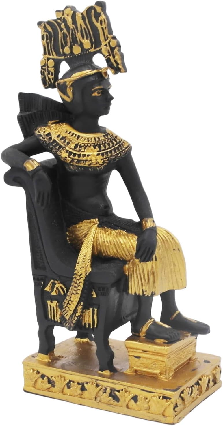 Cleopatra Ancient Egypt Aquarium Fish Tank Decorations Reptile Turtle Lizard Spider Tanks Terrarium Egyptian Sculpture Figurine Statue Décor Ornament Pet