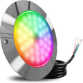 Goldlife B6 3000LM Underwater LED Boat Light, RGB Marine Underwater Light, 6" 30W 36LED DC12V Dimmable Color Changing Super Brightness Boat Lights IP68 Transom Yacht Pool Pontoon Light