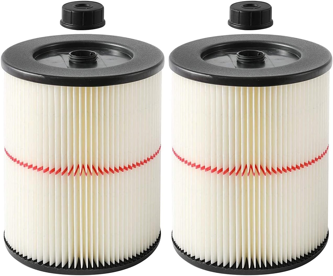 17816 Filter for Craftsman Shop Vac Air Filter, Replacement for Craftsman Wet Dry Vac Filter for Craftsman 9-17816 Vacuum Filter 5 6 8 12 16 Gallon and Larger Vacuum Cleaner 2 Pack