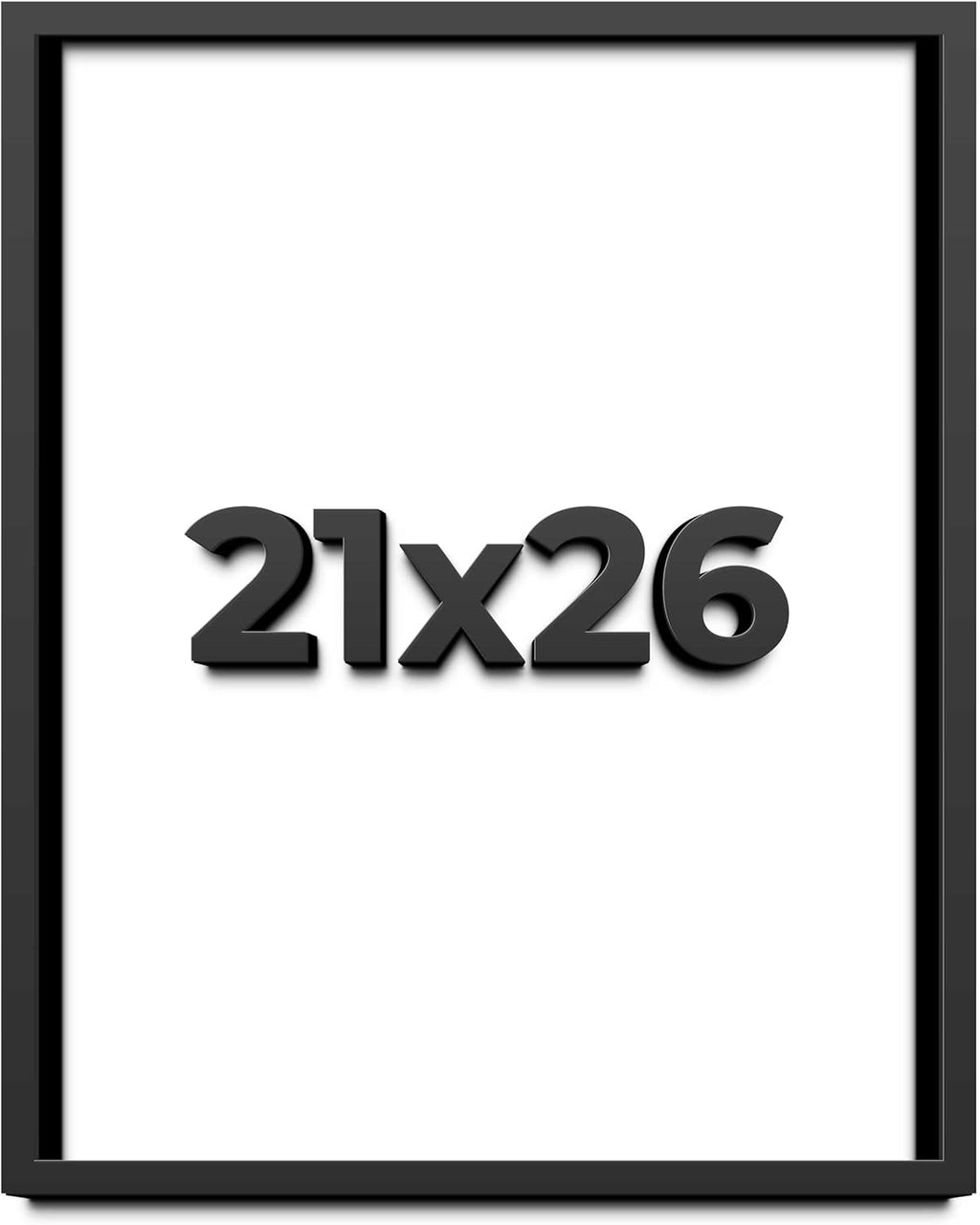 21x26 Shadow Box Frame Black | 1 Inch Deep Solid Wood Shadowbox Display Frame | UV Resistant Acrylic Plexiglass, Acid Free Backing, and Hanging Hardware | Dugan Picture Frame Style
