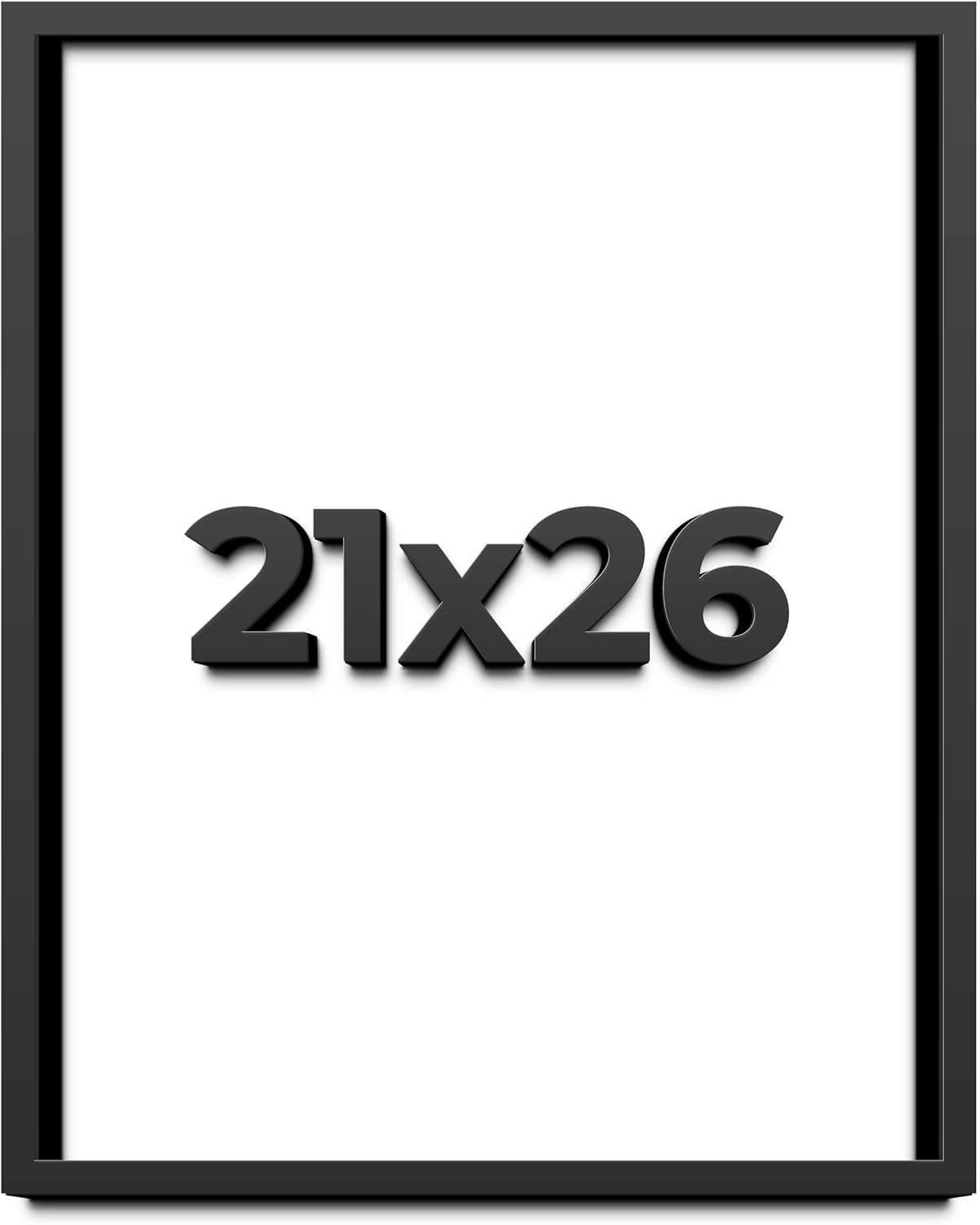 21x26 Shadow Box Frame Black | 1 Inch Deep Solid Wood Shadowbox Display Frame | UV Resistant Acrylic Plexiglass, Acid Free Backing, and Hanging Hardware | Dugan Picture Frame Style