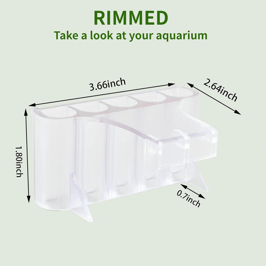 2 PCS Aquarium Plant Holder Top Hanging Fish Tank Plant Pot Aquarium Planter Cups for Water Feature Decoration