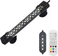 Submersible LED Aquarium Light 24/7 Mode, Full Spectrum Hidden Fish Tank Light with 3 Rows Beads 7 Colors Auto On Off Sunrise-Daylight-Moonlight, Adjustable Timer Remote Control