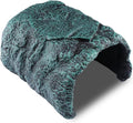 Reptile Large Opening Rock Cave Habitat Hide – Premium Non-Toxic Resin for Aquariums & Terrariums. Ideal for Amphibians,Lizards,Snakes,Bearded Dragons,Geckos,Scorpions,Frogs,Spiders... Large Size