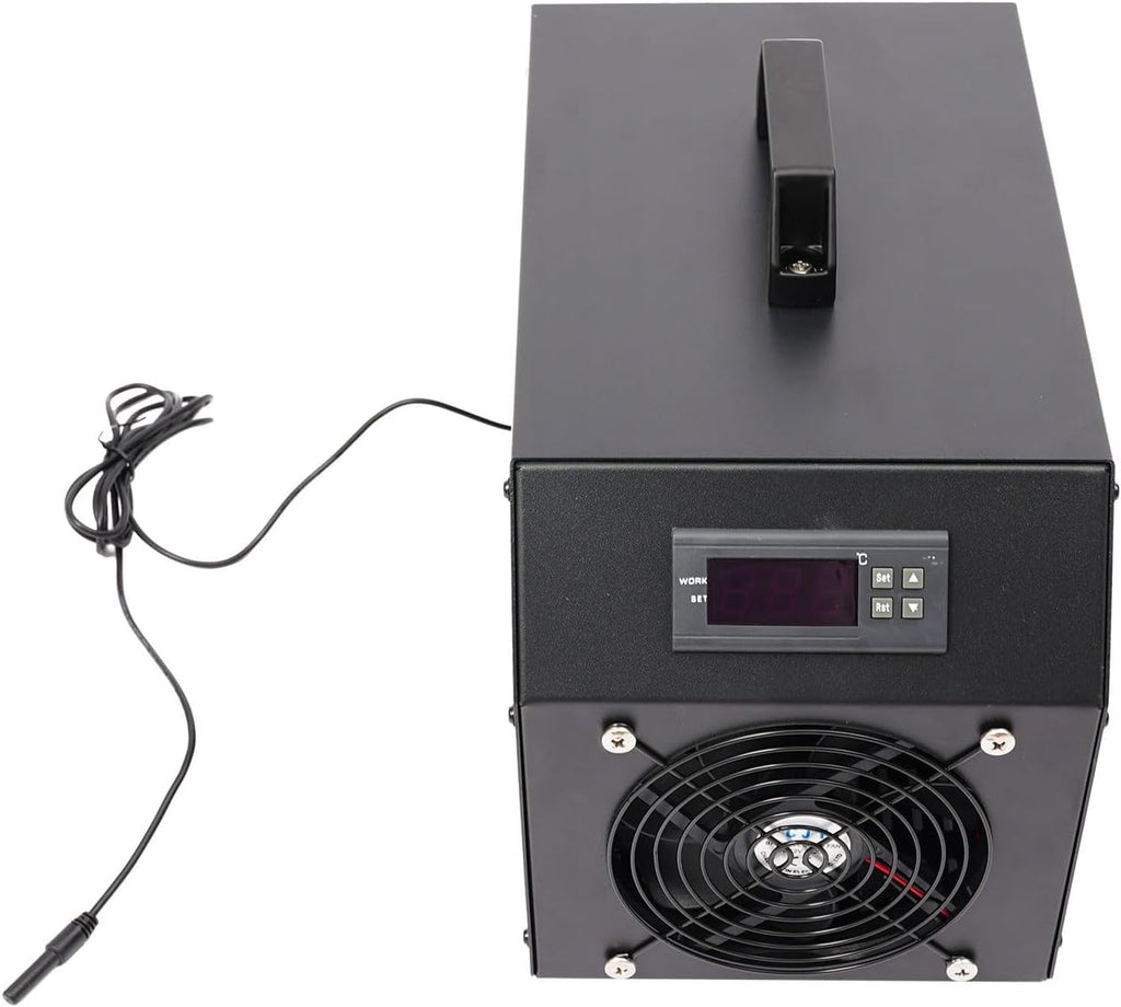 Aquarium Chiller 1/4HP 15.85Gal 60L Fish Tank Water Cooler, Quiet Hydroponic Water Chiller Cooling System with LCD Display, Water Pump for Axolotl Coral Jellyfish, Seawater & Fresh Water