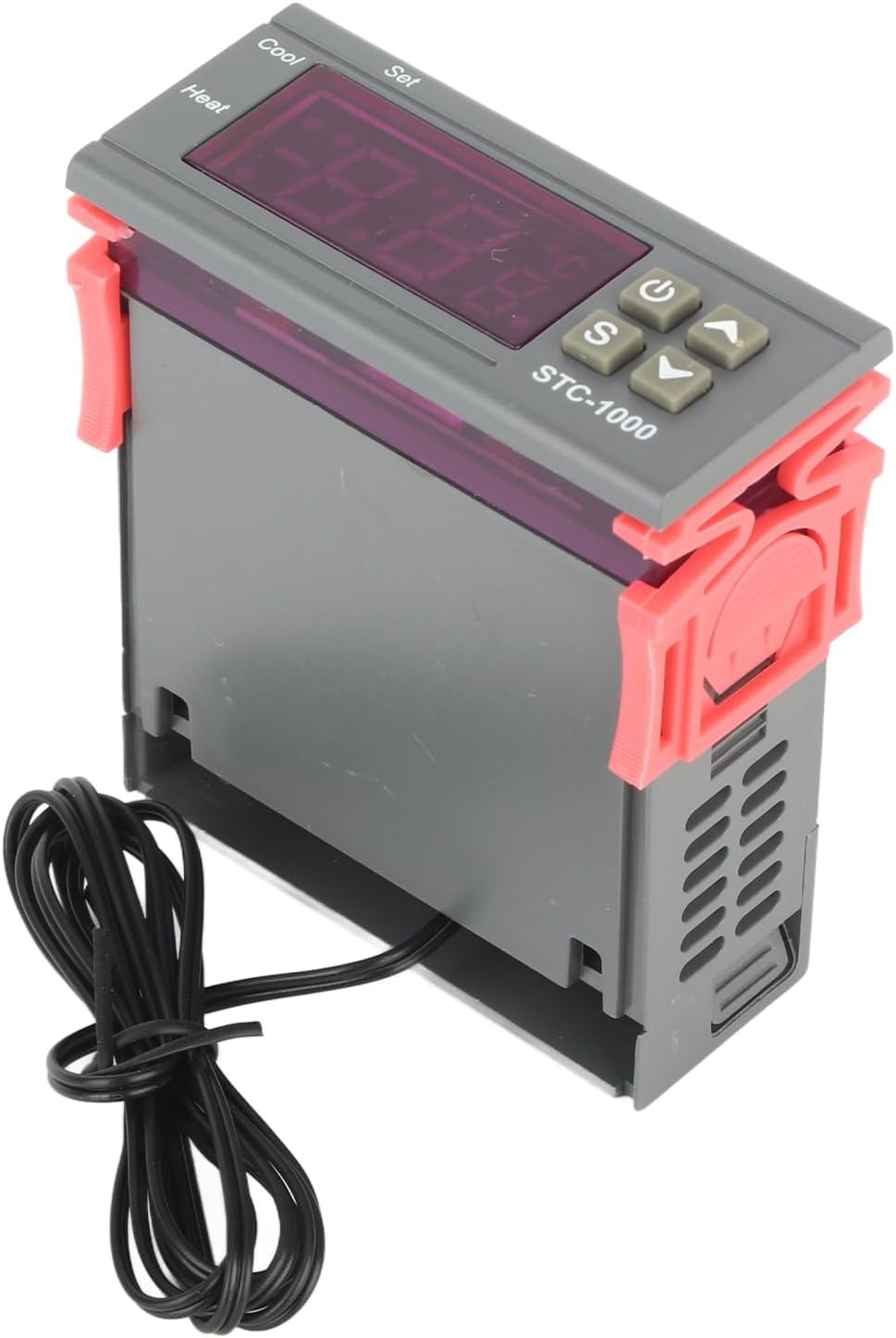 Estink Digital Temperature Controller, STC-1000 Thermostat with Dual Mode for Cooling and Heating, 10A 250VAC, -58°F~210°F Range for Aquarium Incubator Greenhouse