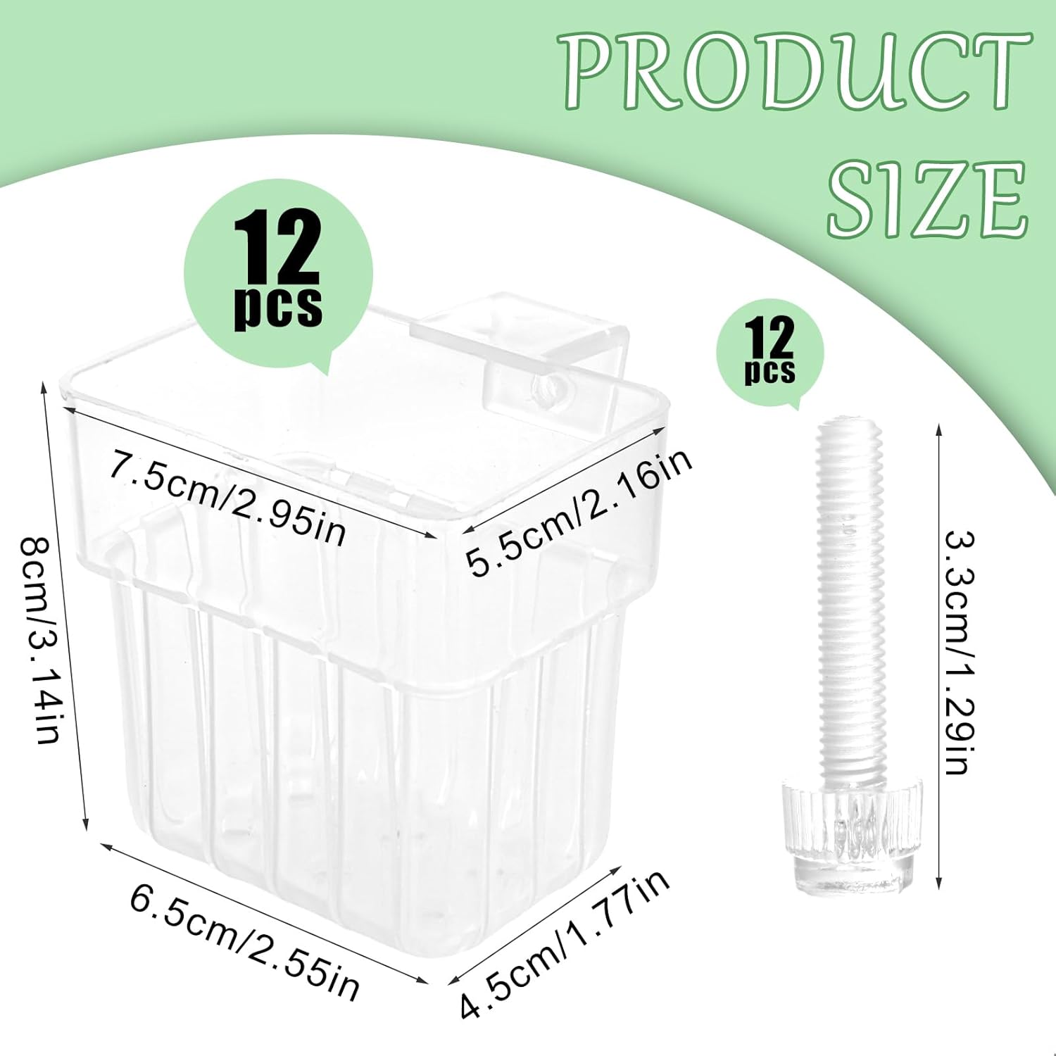 12PCS Aquarium Plant Holder Rimmed Tank Clear Fish Tank Plant Holder Aquarium Live Plants Hanging Aquariums Planter Holders for Fish Tank Aquaponic Plants Cultivation and Aquascape Decorations