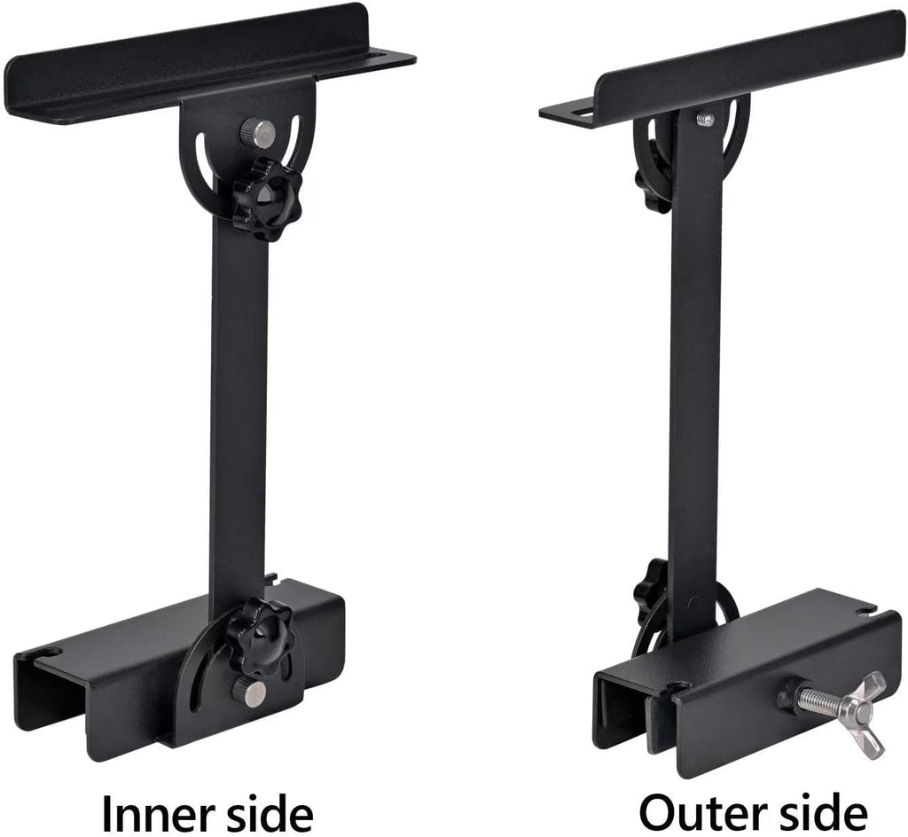 Aquarium Light Riser (2pcs) - for Straight-Edge Lidless Tanks, Max 1.18" Glass+Trim, Fits ≤4.9" Wide Lights, 0-6.5" Height Adjustable