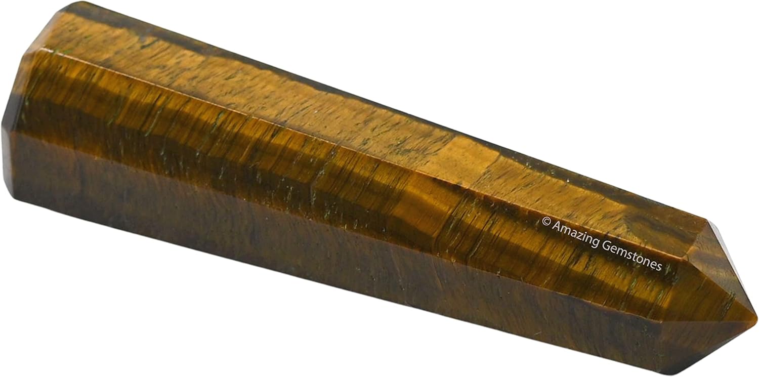 Amazing Gemstone Tigers Eye Crystal Towers - Natural Healing Crystal Point Obelisk for Reiki Healing and Crystal Grid (2" to 3" Inch)
