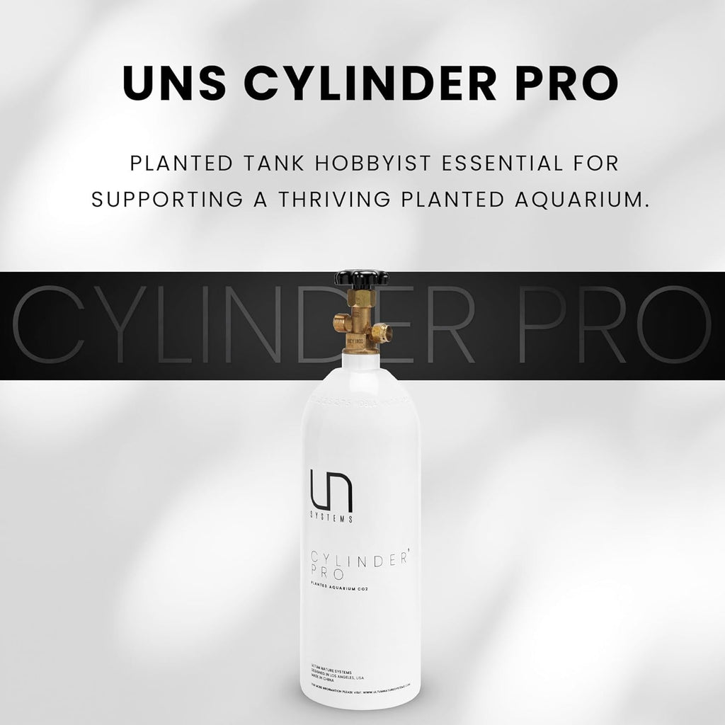 Ultum Nature Systems CO2 Cylinder Pro for Planted Aquariums - CO2 Tank w/On/Off Valve, Aluminum CO2 Canister for Aquarium Plants - Tank for Fishtank CO2 & Aquarium Accessories - 5LB