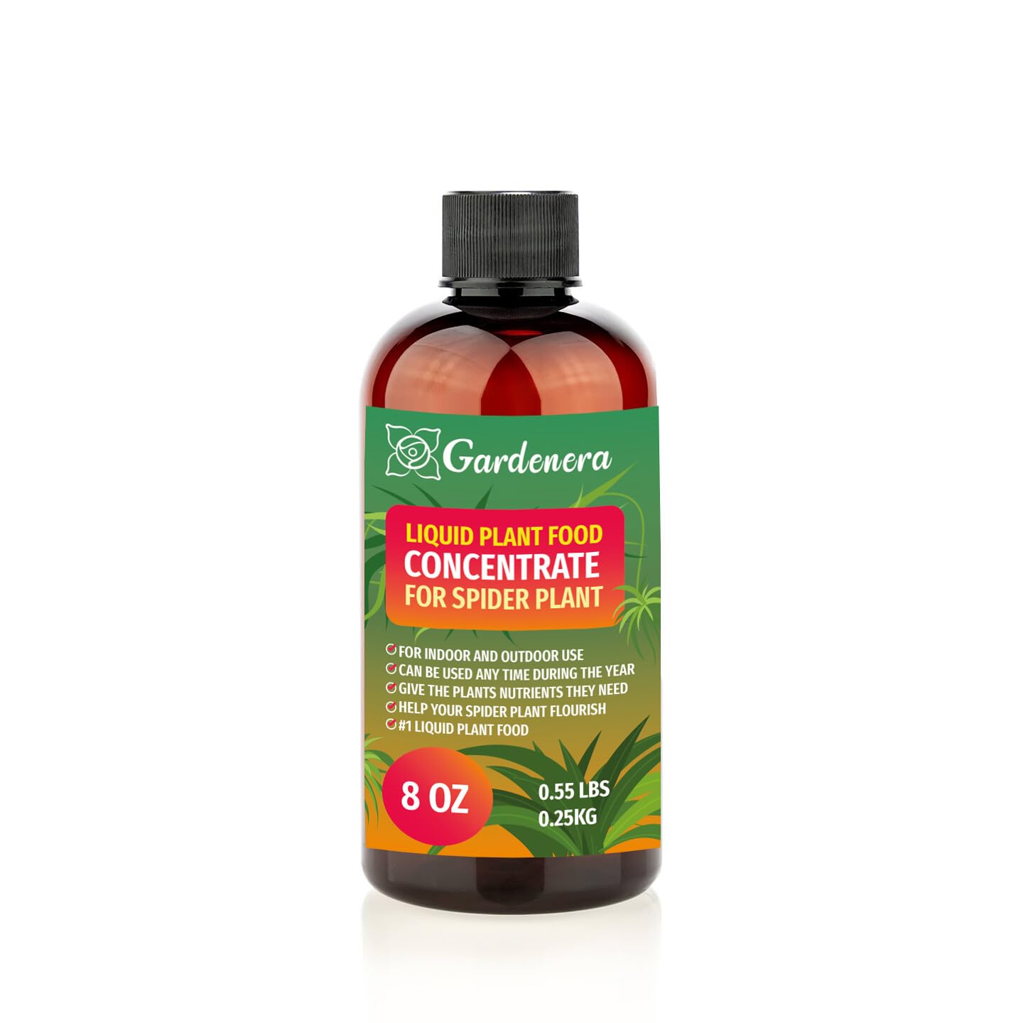 Gardenera Plant Growth Superfood for Spider Plant with 18 Vitamins & Minerals - Organic Plant Food Fertilizer - Micro-Fungi and Bio-Organisms for Spider Plant Care & Growth Enhancement - 8oz