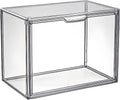Clear Stackable Plastic Storage Bins with Lids, Large Gray Organizer Containers for Home, Kitchen & Closet Organization