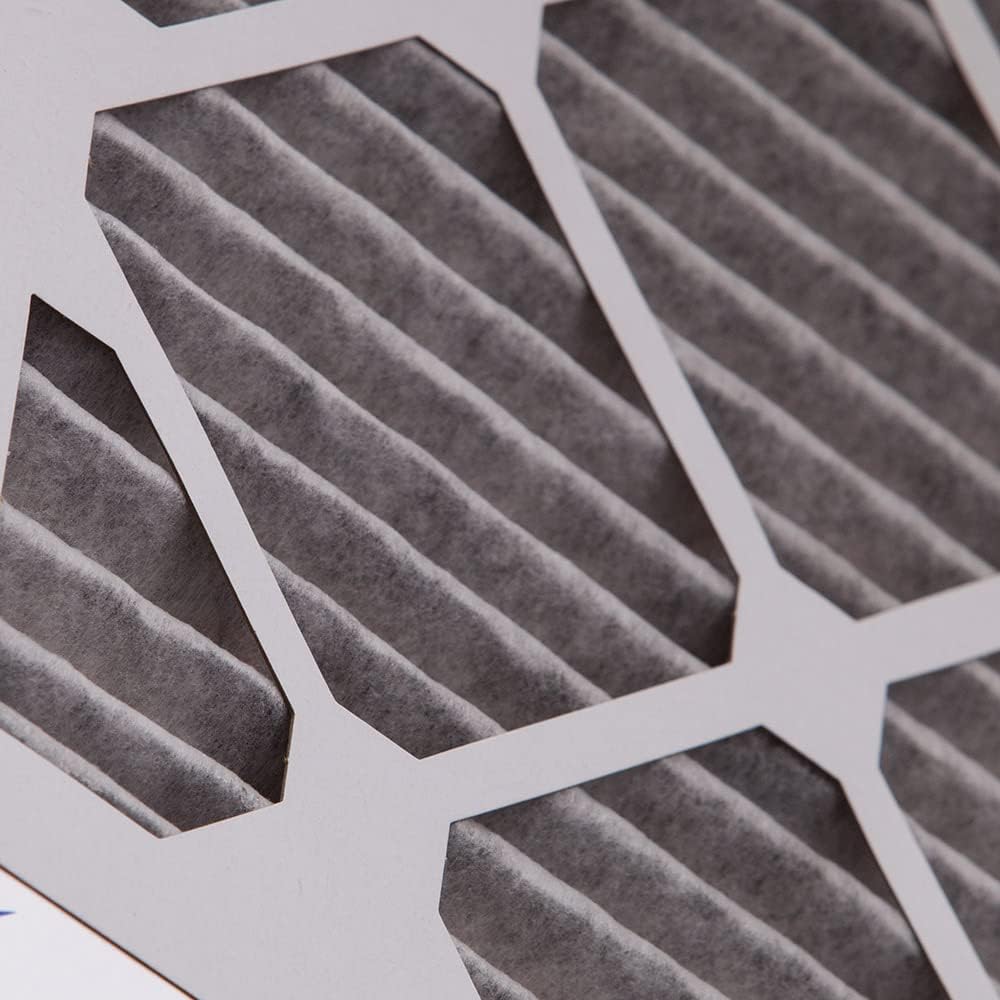Nordic Pure 20x25x1 (19 1/2 x 24 1/2 x 3/4) Furnace Air Filters MERV 10 Pleated Plus Carbon 12 Pack