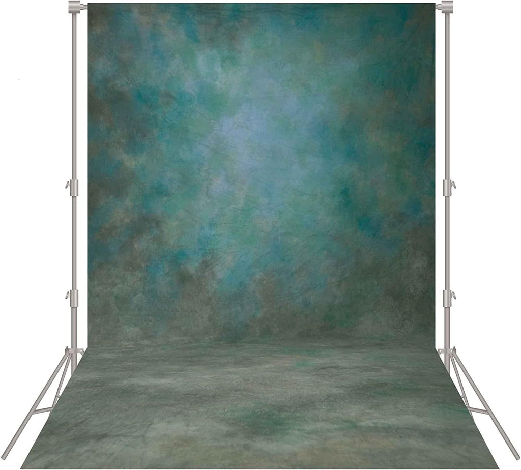 Abstract Professional Photography Backdrop for Portrait Photo Props Booth Background Photoshoot Studio with Polyester Fabric Roller Pocket on Top (8x12,Green,No Stand)