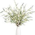 Melorca&Guilla Artificial Plants,3PCS 47" Green Faux Branches for Vase,Faux Greenery Stems Artificial Plants for Shop Garden Office Home Décor
