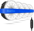 Barrina Orbgrow OG09 Puck Grow Light, 5000K 36W(4 x 9W, 540 Watt Equiv), Full Spectrum Plant Light for Indoor Plants, Magnetic & Linkable with Timer, 5 Levels Dimmable for Plant Shelf, 4 Packs, Black