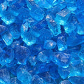 Fire Pit Glass - Fire Glass for Fire Pit - Firepit Glass Rock - Glass Stones - Fire Pit Glass Rocks - Gas & Propane Fire Pit & Fireplace Glass (20 Pound, Light Blue)