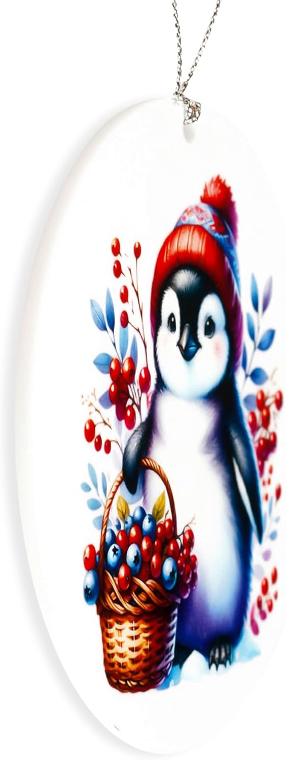 Penguin Ornament, Penguin Christmas Ornaments 2025, Cute Funny Animal Christmas Ornaments for Tree Decor, Penguin Gifts for Women Girl Kids, Unique Winter Holiday Tree Keepsake Present Exchange.