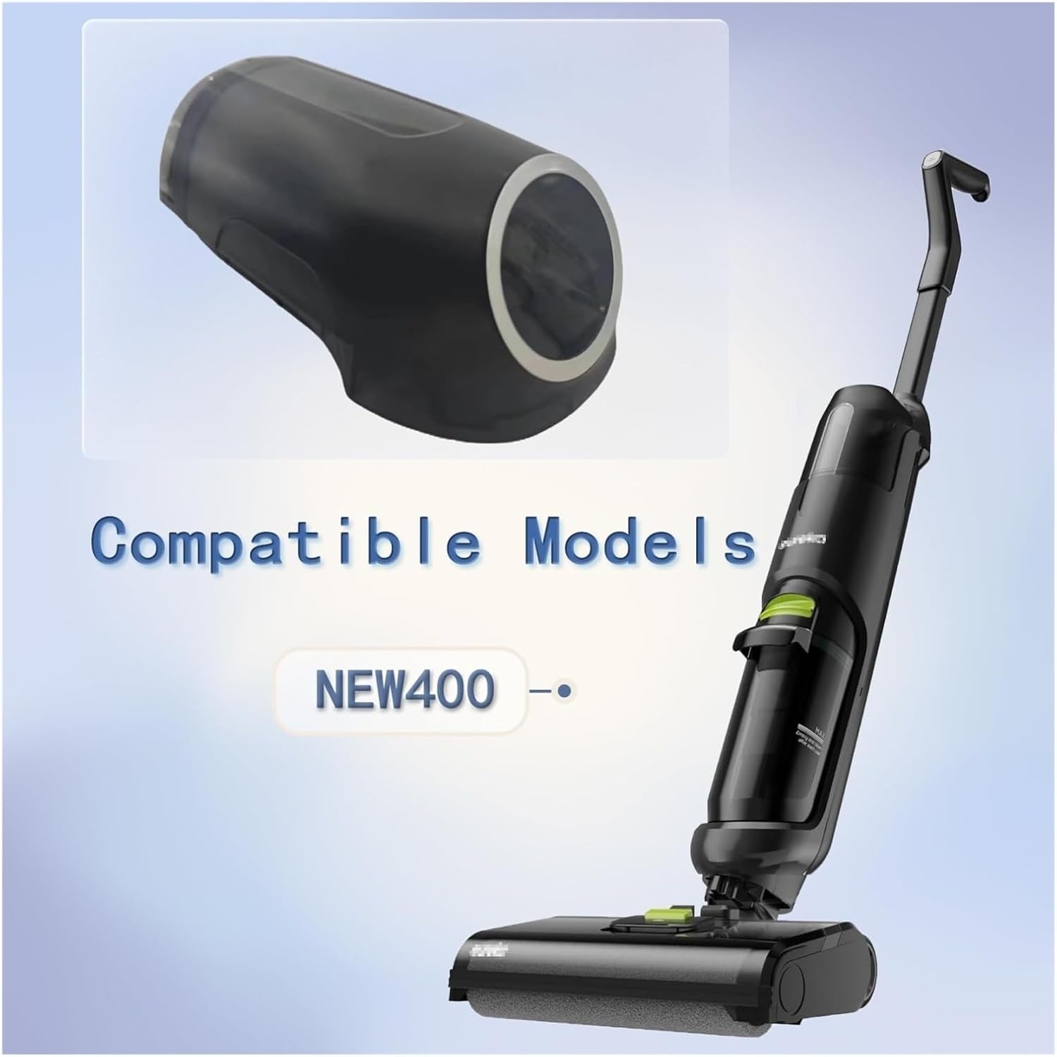 Vacuum Cleaner Water Tank, Clean Water Tank Replacement【Compatible with Eureka NEW400】 Clear Black Water Tank Accessories