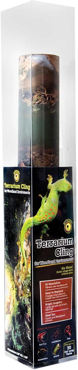 Galápagos (05400) Terrarium Background Clings, 11.125" x 36", Woodland
